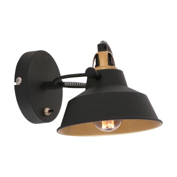 Steinhauer Nové Applique Oro, Nero, 1-Luce