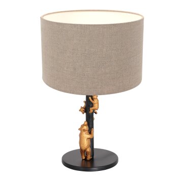 Steinhauer Animaux Lampada da tavolo Oro, Nero, 1-Luce