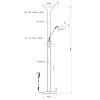 Steinhauer Biron Lampada da terra LED Nero, 2-Luci