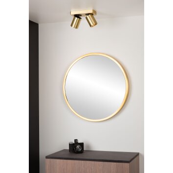 Lucide NIGEL Plafoniera LED Oro, Ottone, 2-Luci