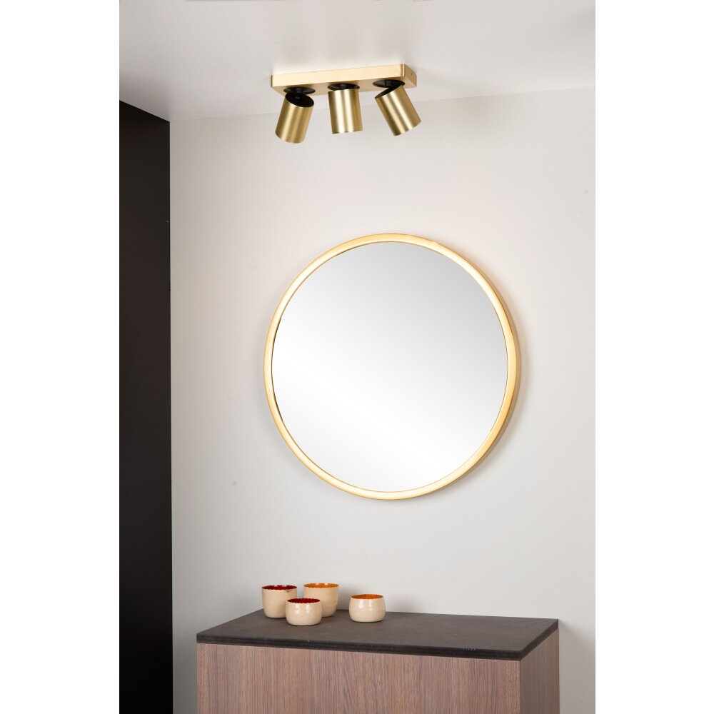 Lucide NIGEL Plafoniera LED Oro, Ottone, 3-Luci main product photo