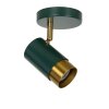 Lucide FLORIS Plafoniera Oro, Verde, Ottone, 1-Luce