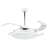 Globo CABRERA Ventilatore LED Bianco, 1-Luce, Telecomando