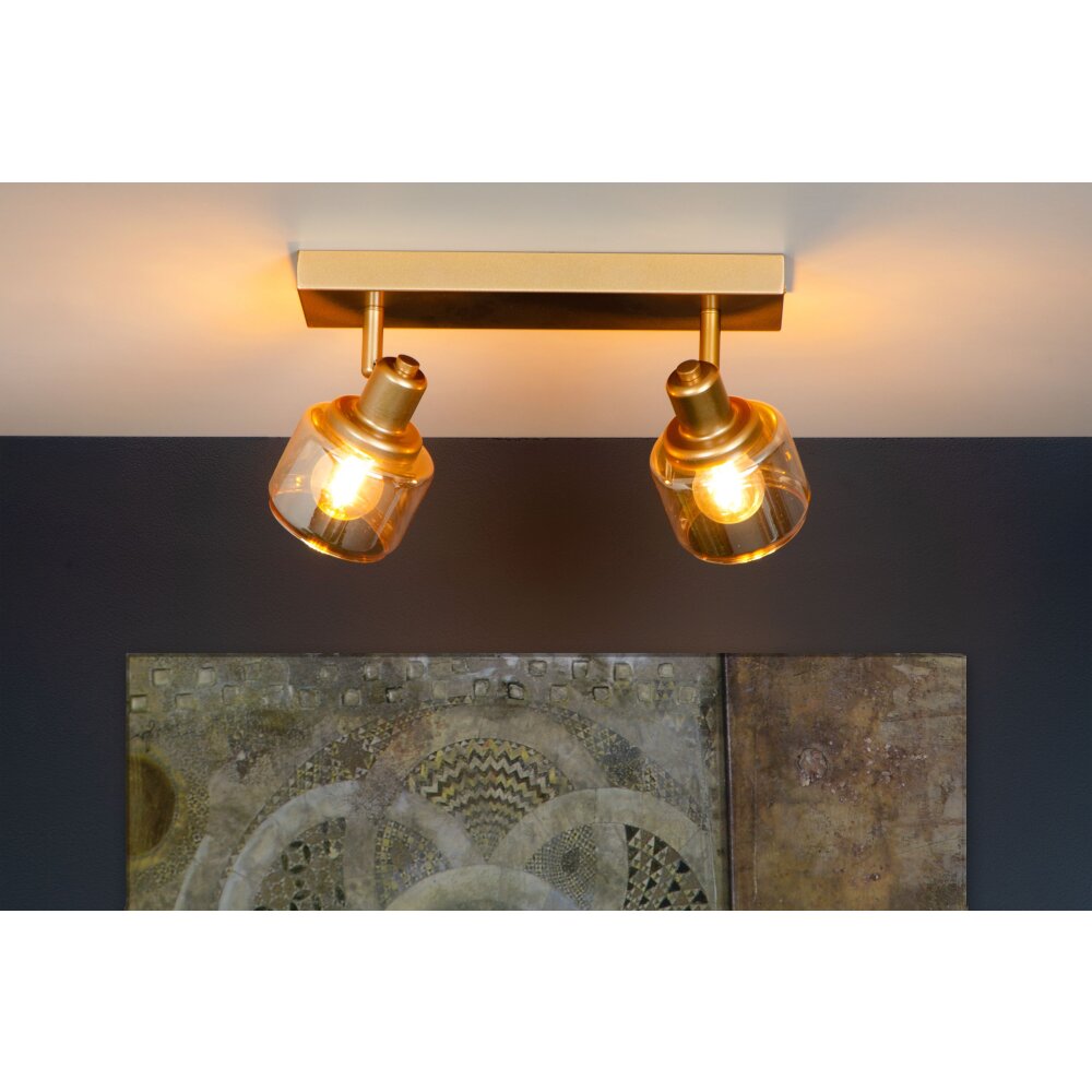 Lucide BJORN Plafoniera Oro, Ottone, 2-Luci main product photo