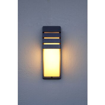 Lutec CITY Applique da esterno Antracite, 1-Luce