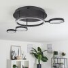 Carrisito Plafoniera LED Nero, 1-Luce