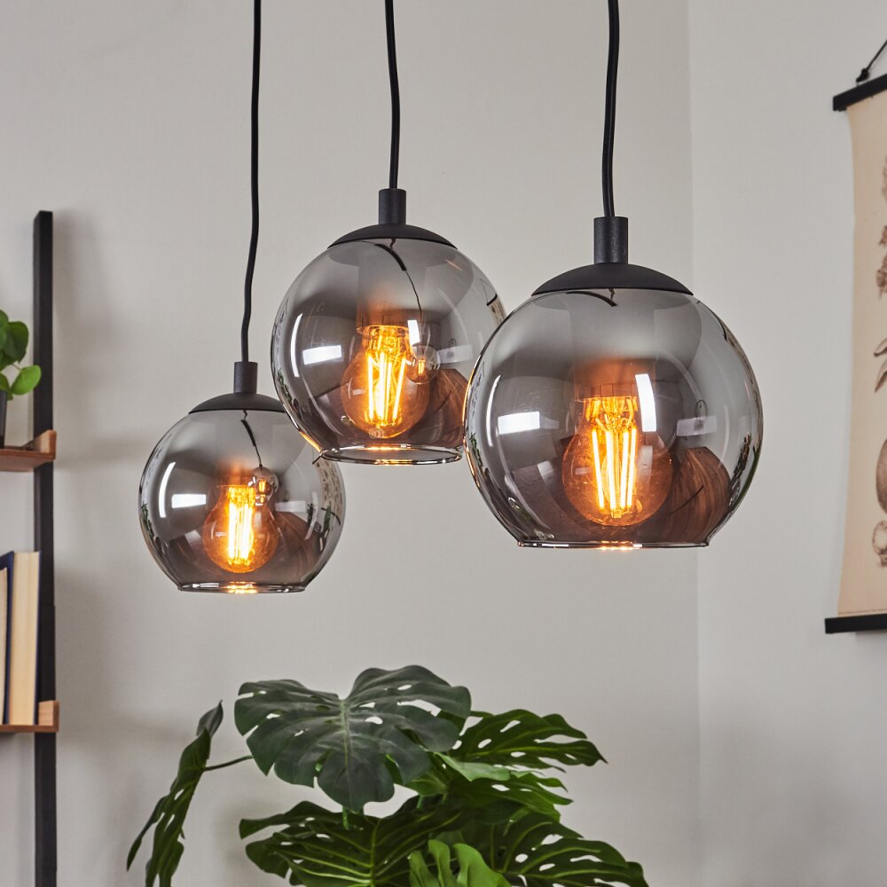 Sernf Lampada a Sospensione Nero, 3-Luci