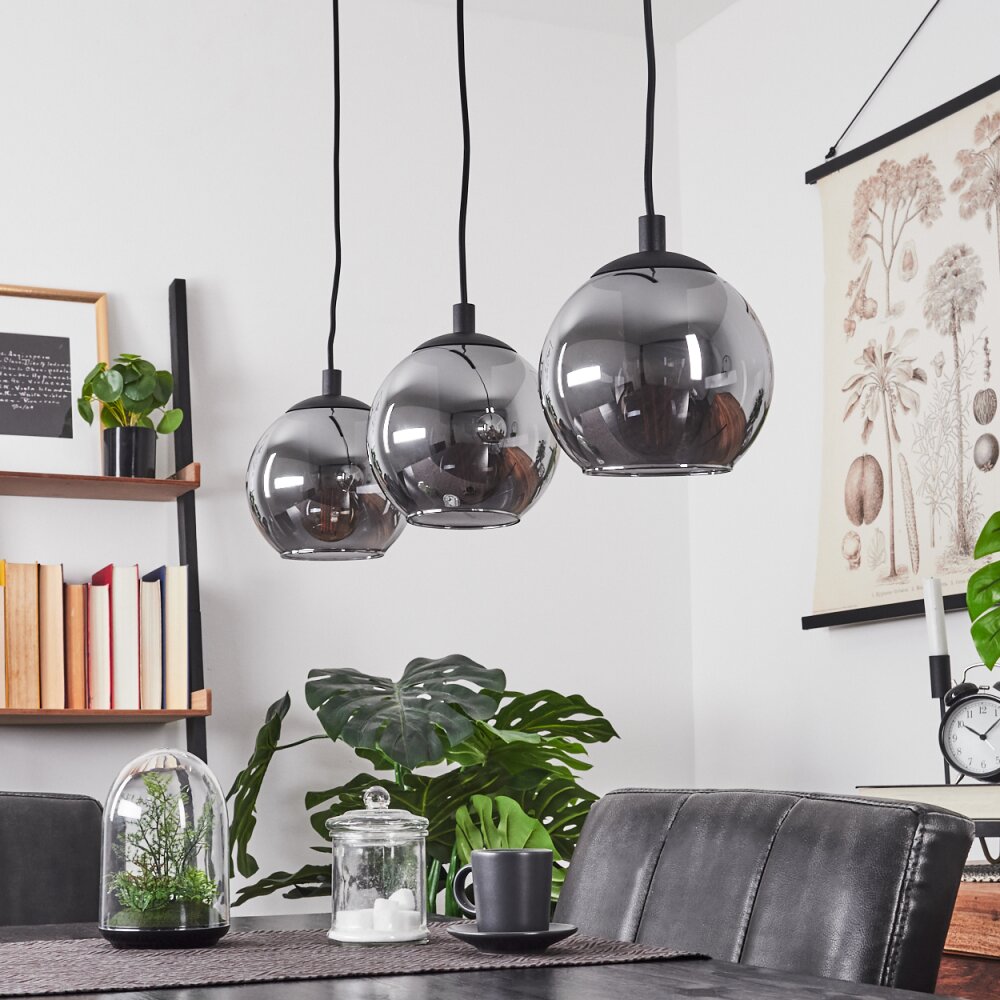 Sernf Lampada a Sospensione Nero, 3-Luci
