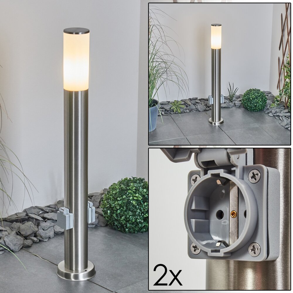 Caserta Lampioncino Segnapasso Nichel opaco, 1-Luce main product photo