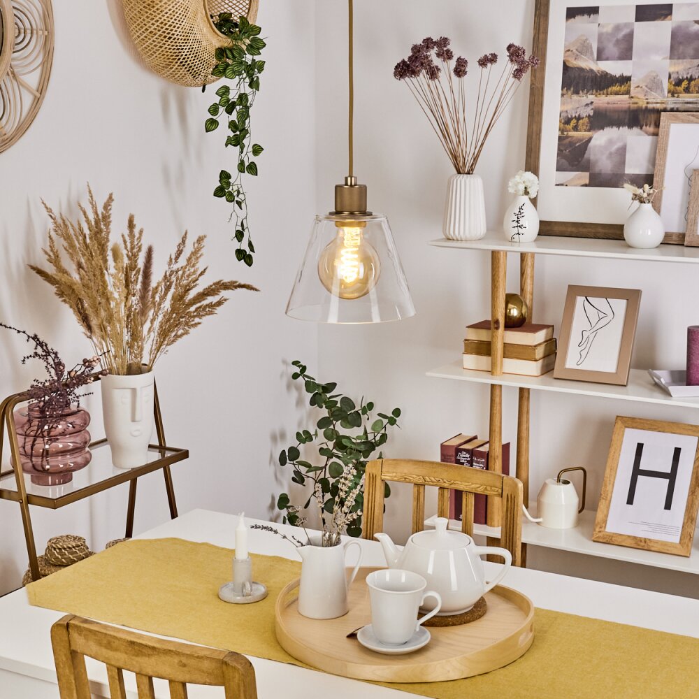 Puestito Lampadario a sospensione Ottone, 1-Luce main product photo