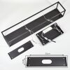 Ranquile Lampada a Sospensione LED Nero, 4-Luci