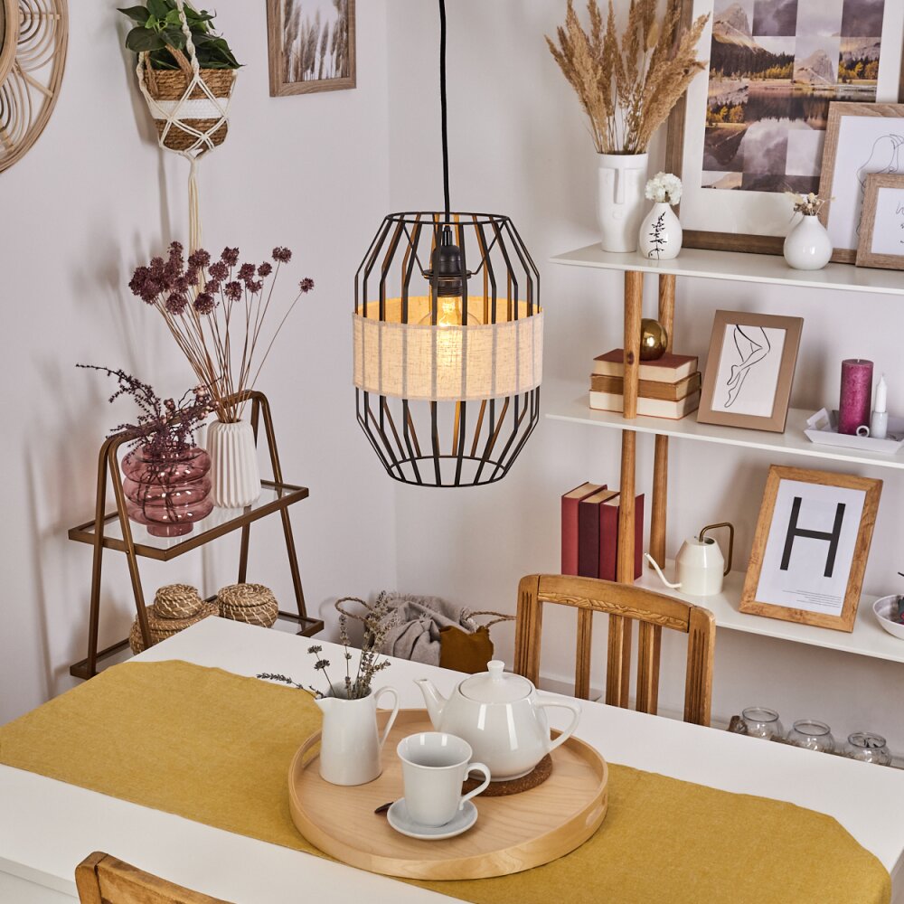 Macken Lampadario a sospensione Nero, 1-Luce main product photo