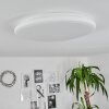 Magdala Plafoniera LED Bianco, 1-Luce