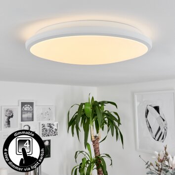 Magdala Plafoniera LED Bianco, 1-Luce