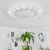 Solanet Plafoniera LED Bianco, 1-Luce, Telecomando, Cambia colore
