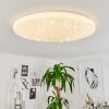 Sweet Plafoniera LED Bianco, 1-Luce, Telecomando