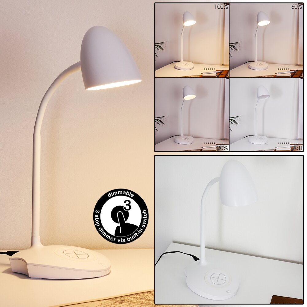 Grenoble Lampada da tavolo LED Bianco, 1-Luce main product photo