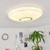 Auxerre Plafoniera LED Bianco, 2-Luci, Telecomando, Cambia colore