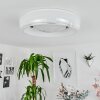 Tobosy Plafoniera LED Bianco, 1-Luce, Telecomando