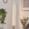 Gamsen Lampada da terra LED Nichel opaco, 3-Luci, Telecomando, Cambia colore