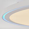 Telsen Plafoniera LED Bianco, 2-Luci, Telecomando, Cambia colore
