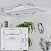 Telsen Plafoniera LED Bianco, 2-Luci, Telecomando, Cambia colore Telsen Plafoniera LED Bianco, 2-Luci, Telecomando, Cambia colore