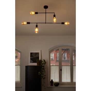 Ledvance 1906 Pipe Plafoniera Nero, 5-Luci