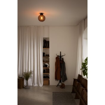 Ledvance 1906 Carved Plafoniera Nero, 1-Luce