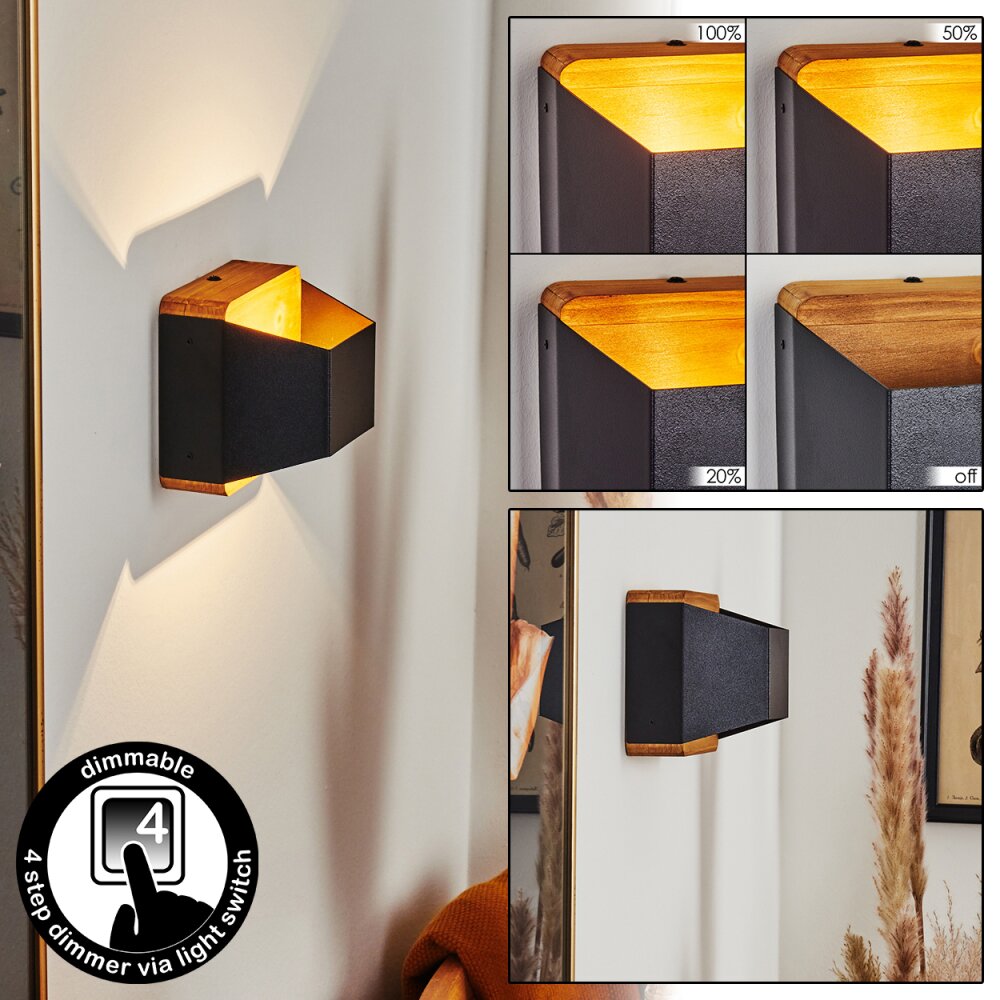 Clarens Applique LED Écru, Nero, 1-Luce main product photo
