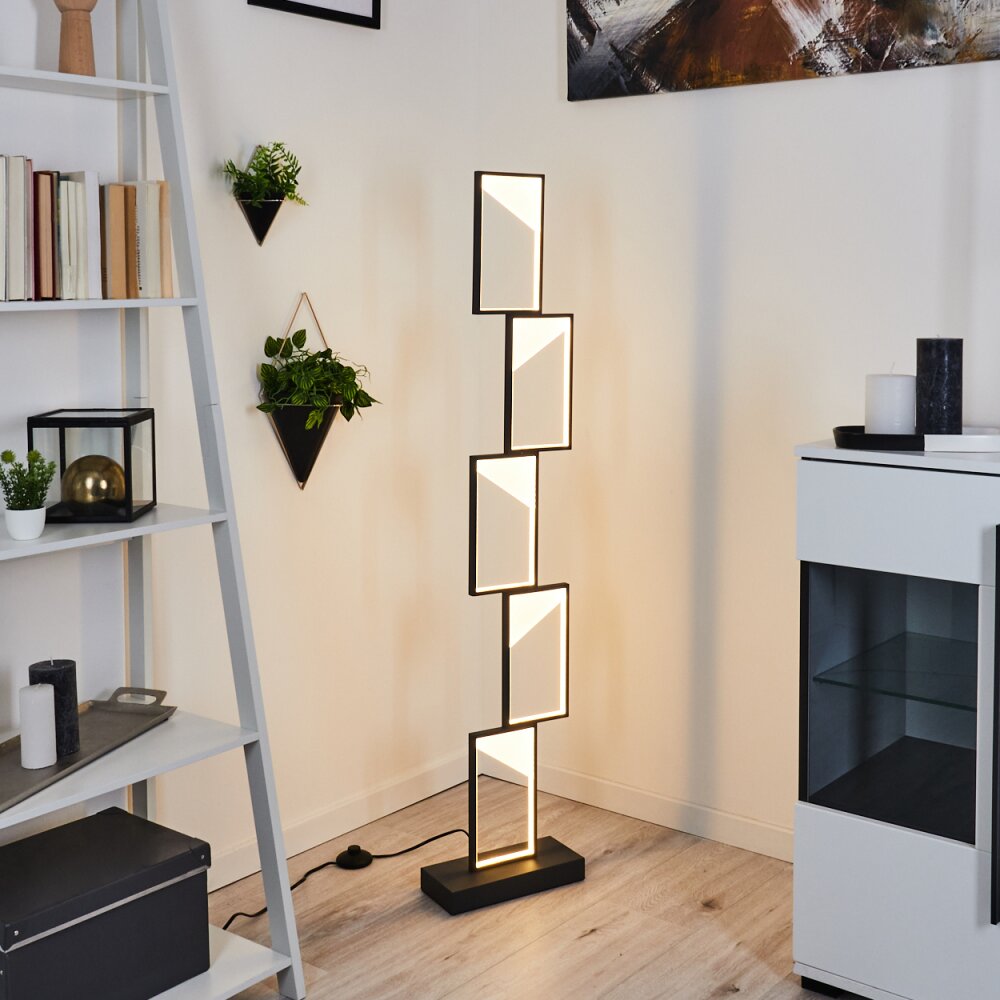 Pitasch Lampada da terra LED Nero, 1-Luce
