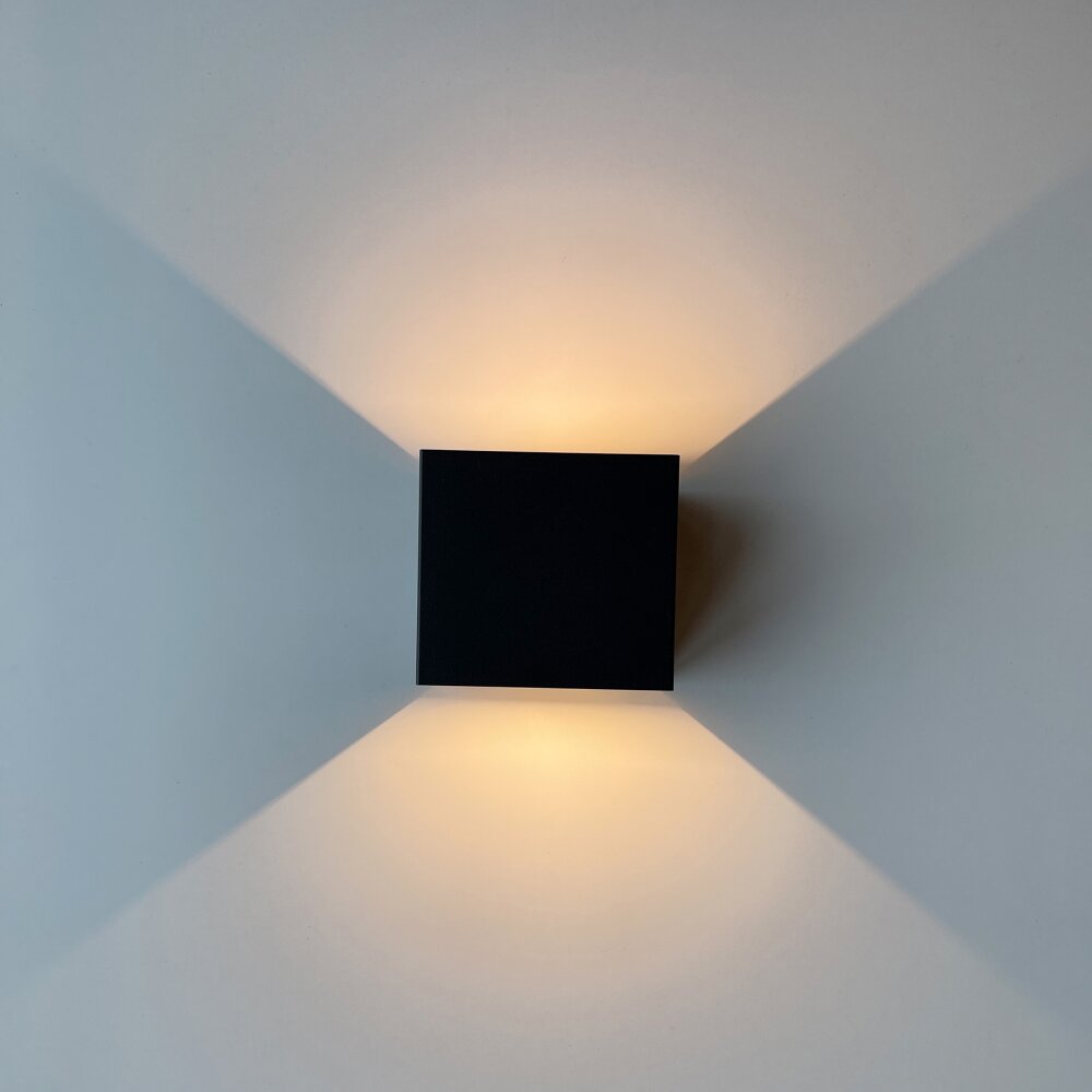 Fischer & Honsel Thore Applique LED Nero, 2-Luci main product photo
