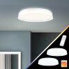 Brilliant Leanna Plafoniera LED Bianco, 1-Luce, Telecomando, Cambia colore