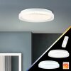 Brilliant Burlie Plafoniera LED Bianco, 1-Luce, Telecomando, Cambia colore