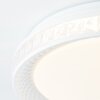 Brilliant Burlie Plafoniera LED Bianco, 1-Luce, Telecomando, Cambia colore