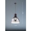 Fischer & Honsel Londo Lampada a Sospensione Nero, 1-Luce