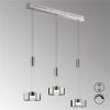 Fischer & Honsel Lavin Lampada a Sospensione LED Nichel opaco, 3-Luci