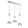 Fischer & Honsel Lavin Lampada a Sospensione LED Nichel opaco, 3-Luci