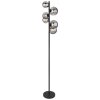 Globo RIHA Lampada da terra LED Nero, 6-Luci