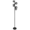 Globo RIHA Lampada da terra LED Nero, 6-Luci