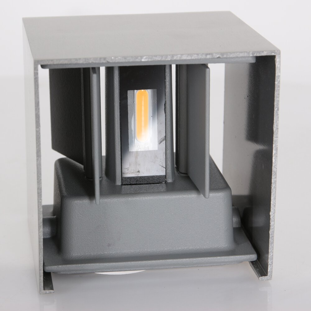Steinhauer Muro Applique da esterno LED Acciaio inox, 2-Luci