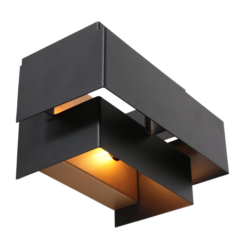 Steinhauer Muro Applique LED Nero, 2-Luci main product photo
