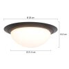 Steinhauer Ikaro Plafoniera LED Nero, 1-Luce