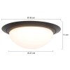 Steinhauer Ikaro Plafoniera LED Nero, 1-Luce