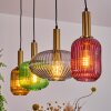 Goldenville Lampada a Sospensione Ottone, Nero, 4-Luci