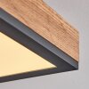 Salmi Plafoniera LED Aspetto del legno, Nero, Bianco, 1-Luce