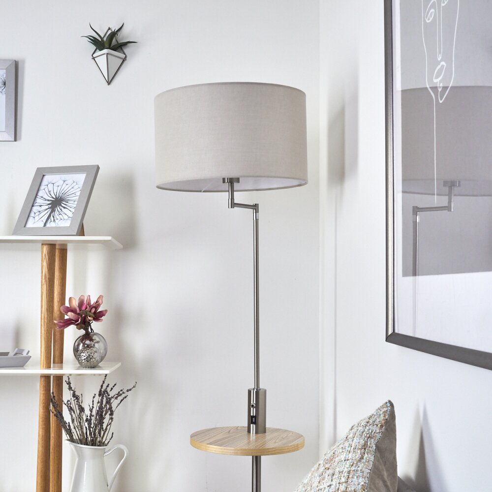 Bigand Lampada da terra Nichel opaco, 1-Luce