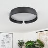 Fuscado Plafoniera LED Nero, 1-Luce