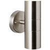 Brilliant Traver Applique da esterno Acciaio inox, 2-Luci