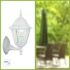 Brilliant Newport Applique da esterno Bianco, 1-Luce