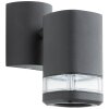 Brilliant Traver Applique da esterno Nero, 1-Luce